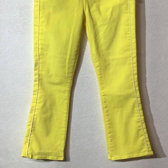 7 for all mankind NEW with Tag - Sz 27 - high rise slim kick boot lemon Jeans - Picture 5 of 8